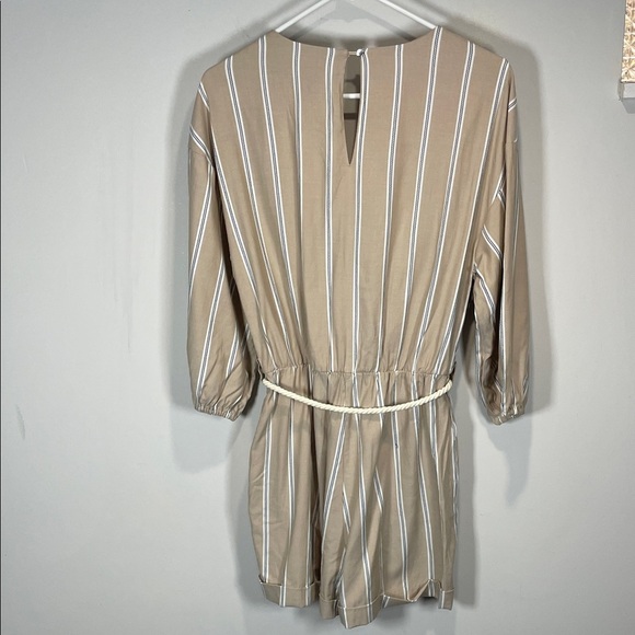 Scotch & Soda Beige and White Striped Romper - Picture 9 of 16